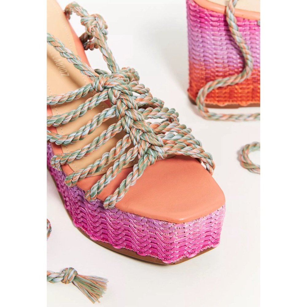 Anthropologie x Raphaella Booz Jute Wedge Sandals NWT SZ 9, 10 - Picture 3 of 12